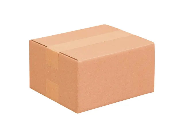 Boîte américaine pliable Simple cannelure B Brun 220x160x130mm 20pcs