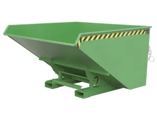 Kiepbak 1103x1870x1720mm 2.1m³ Afrolmechaniek Gelakt Ral6011 - 1