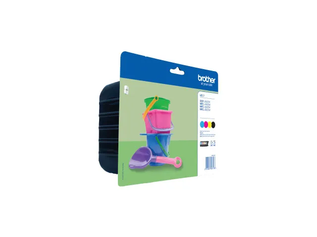 Inktcartridge Brother LC-221VALBP zwart + 3 kleuren