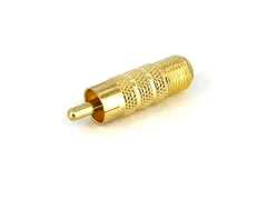 RCA naar Type F coaxiale adapter M/F
