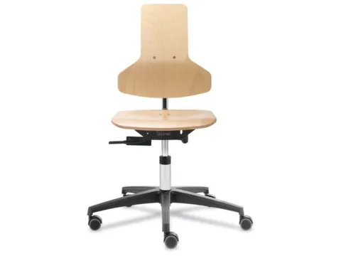 Werkplaatsstoel Houten Zitting/rugleuning Beuken Verstelbare Neiging