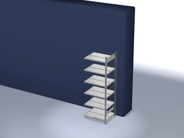 dossierstelling,aanbouwveld,HxBxD 2000x760x635mm,vaklast 90kg
