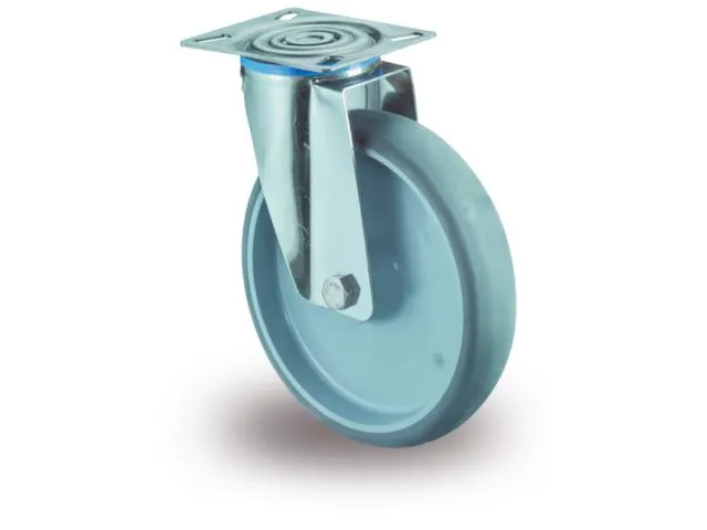 Zwenkwiel 80kg Thermopl. Banden Kunststof Velg 100x 30mm