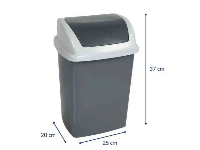 MAUL Afvalemmer MAULswing 10 Liter Grijs