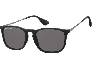 Zonnebril Montana met smoke glas en metalen pootje zwart - 2