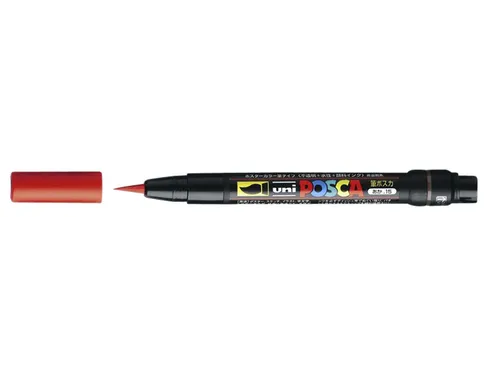 Brushverfstift Posca PCF350 Penseelpunt 1-10mm Roze