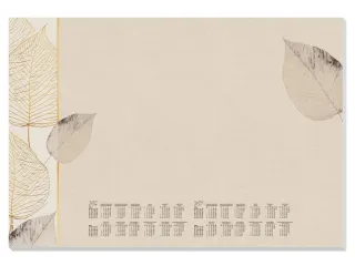 Designonderlegger Sigel Natural Leaves 26/27 59,5x41cm 30 vel 80 grams - 1