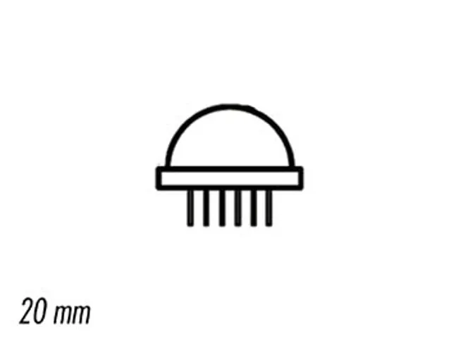 Jumbo LED 20mm Rood Diffuus