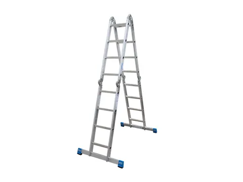 multifunctionele vouwladder,4x4,sporten,balk L 4,7m,aluminium
