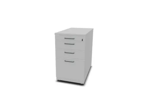 stationair ladeblok HxBxD 740x430x800mm 2 laden hangmap MP-lichtgrijs