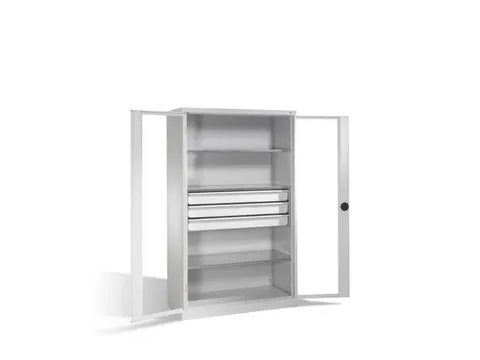 werkplaatskast HxBxD 1950x1200x500mm 3xStalen bodem 3laden slot