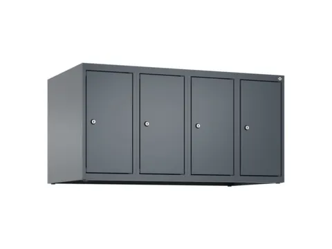 opzetkast,v. locker,4vak.,vak B 250mm,HxBxD 500x1000x500mm,vleugeldeur