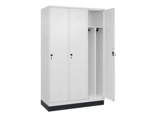 locker voor scheiding van kleding,HxBxD 1950x1200x500mm,3vak