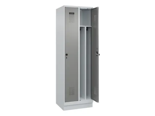 locker voor scheiding van kleding,HxBxD 1950x600x500mm,2vak