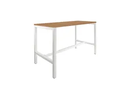Domino Basic statafel 120x80cm 110cm Havana Kersen 25mm Wit