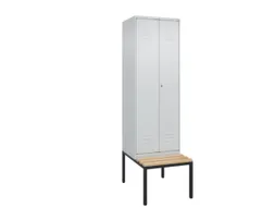 locker voor scheiding van kleding,HxBxD 2120x600x815mm,2vak