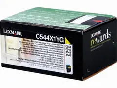 Tonercartridge Lexmark C 544 x 1 yg Retourprogramma Geel