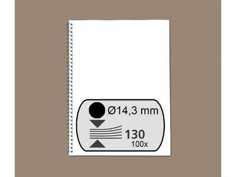 Draadrug GBC 14mm 34-rings A4 zwart 100stuks