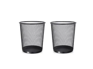 BRASQ Papierbak 12 liter Zwart Rond Set van 2 WBBRO2 - 1