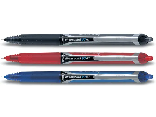 Rollerpen Pilot Hi-Tecpoint V7 RT 0.7mm Medium punt Zwart