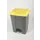 pedaalemmer,1x70l,HxBxD 673x495x412mm,romp PP grijs,deksel PP geel