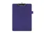 Klembord Quantore A4 staand PVC blauw met 100mm klem + penlus