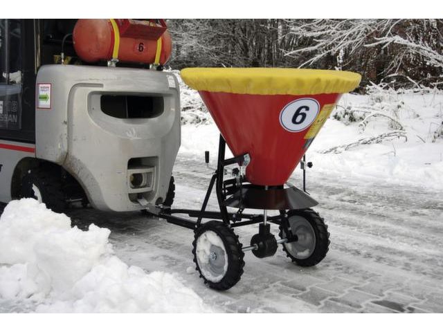 Appareils de levage - Épandeur à sel remorquable pour chariot élévateur 105  à 260 Litres 