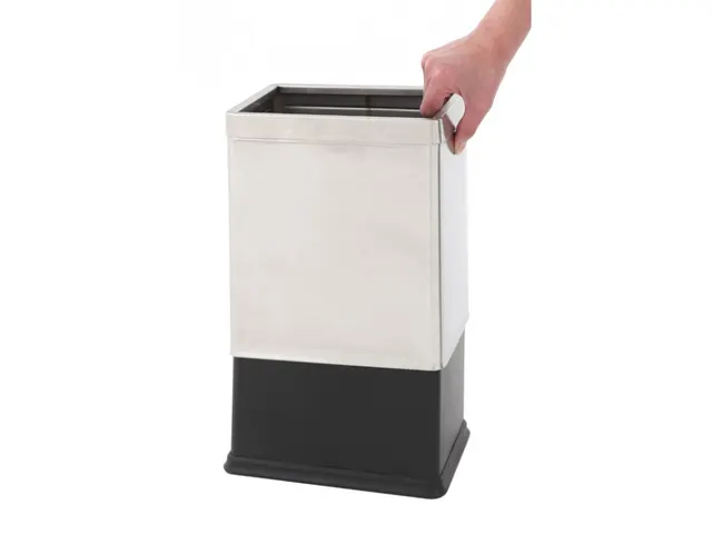 Dubbelwandige papierbak RVS 10 Liter