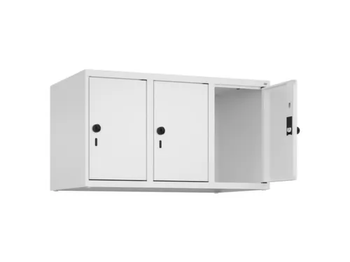 opzetkast,v. locker,3vak.,vak B 300mm,HxBxD 500x900x500mm,vleugeldeur