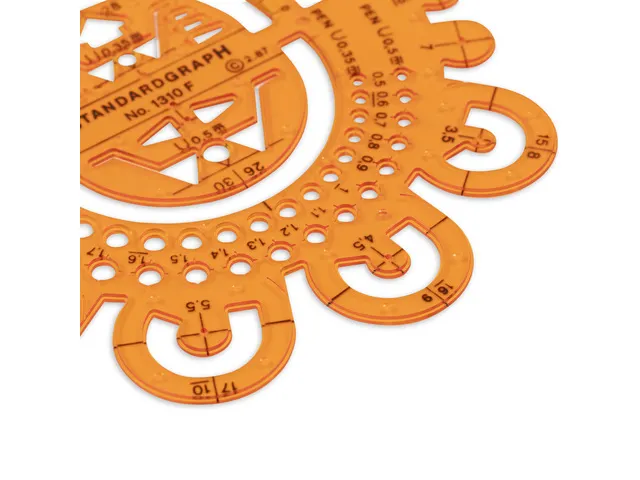 Afrondingssjabloon Standardgraph met hoek meter