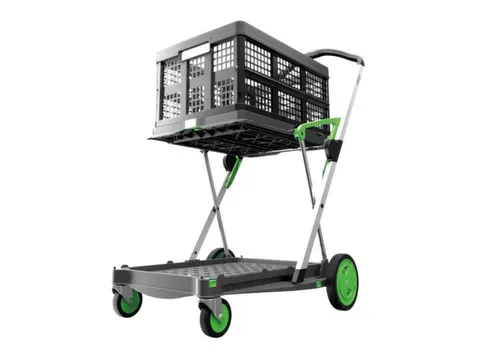 vouwbare winkelwagen,draagverm. 60kg,2etage(s),HxLxB 1025x890x550mm