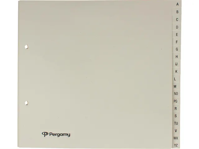 tabbladen karton 21x23cm 2-gaatsperforatie gems A-Z 20-delig