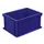 Euronorm Stapelkrat 220x400x300mm 20liter Gesloten Blauw