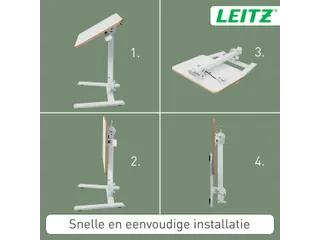 Zit-Sta bureau Leitz ergo compact inklapbaar 460x740x650mm wit - 15