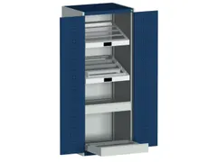 systeemkast HxBxD 2000x800x650mm CNC-lade 2laden Ral7035 Ral5010