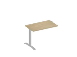 aanbouwtafel,i.h.v.,v. C-voet,HxBxD 730x1000x600mm,blad eiken