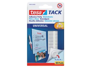 Dubbelzijdige kleefpads kneedgum Tesa tack 80stuks - 1