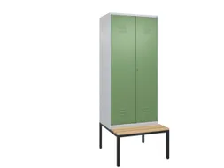 locker voor scheiding van kleding,HxBxD 2120x800x815mm,2vak