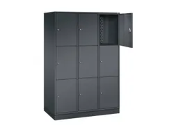 grootvolume-lockersysteem,HxBxD 1950x1220x600mm,3x3vakken,cil.-slot