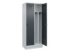 locker voor scheiding van kleding,HxBxD 1950x800x500mm,2vak