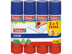 Tesa Plakstift 20gr, 3 + 1 Gratis