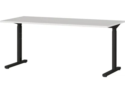 In hoogte verstelbaar bureau,HxBxD 700-800x1600x800mm,blad lichtgrijs