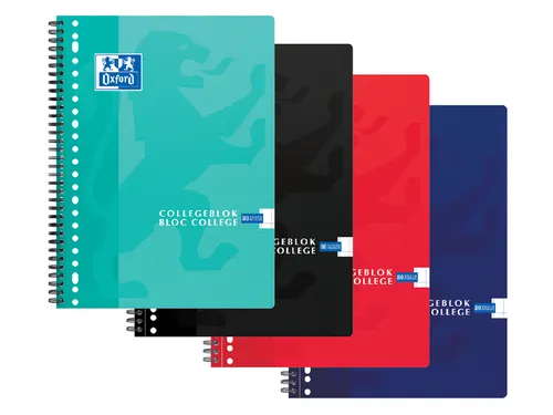 Collegeblok Oxford School Scribzee A4 23-Gaats Ruit 10Mm 80Vel Assorti