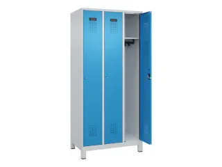 locker,HxBxD 1950x900x500mm,3vak,vak B 300mm,cil.-slot,voeten - 2