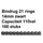 Bindrug Fellowes 14mm 21-rings A4 zwart 100stuks