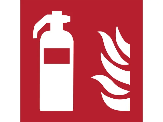 Pictogram bordje Djois Brandblusser 150x150mm rood