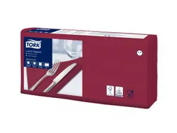 Lunch Servetten Burgundy, 2 lgs 33x33, 1/4 vouw, ds 10 x 200 st