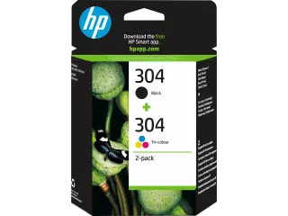 HP 304 originele inktcartridges zwart en kleur 2-pack 3JB05AE - 1
