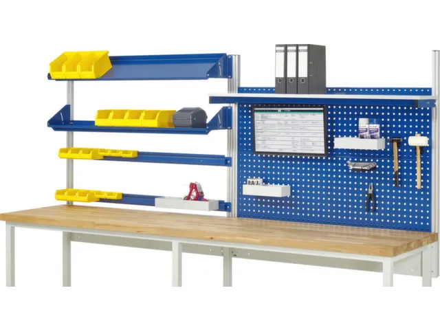 opbouwelement,v. werkbank,HxBxD 1130x3000x350mm,draagverm. 100kg,staal