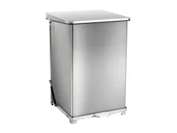 Industriële pedaalemmer 152 Liter Mat RVS